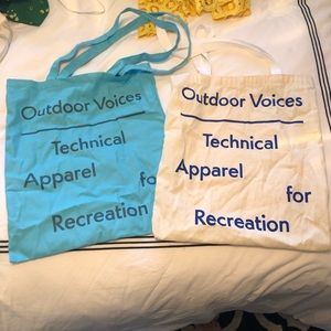 Outdoor Voices re-useable bags - set two